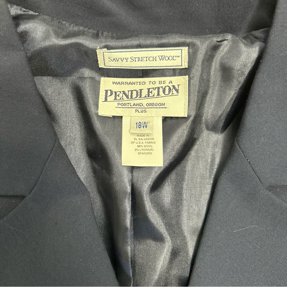 NWT Pendleton Savvy Stretch Wool 3 Button Blazer … - image 6